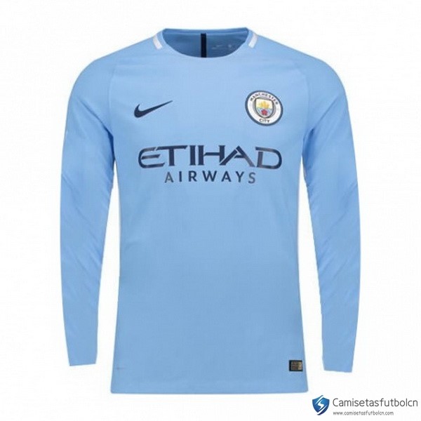 Camiseta Manchester City Primera equipo ML 2017-18